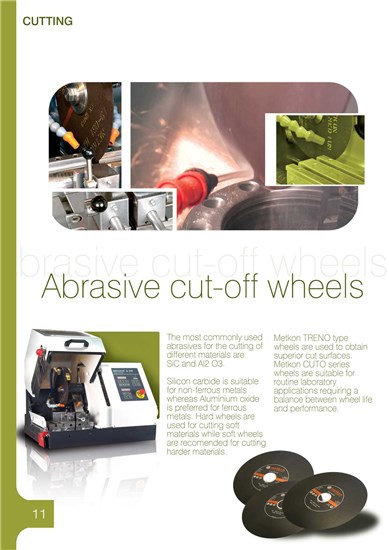 Metallographic abrasive blades